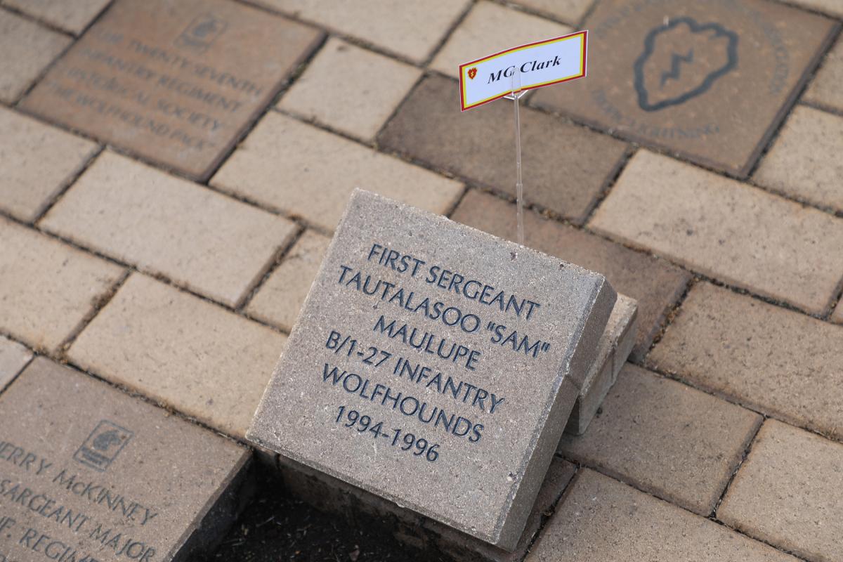 Brick dedication ceremony