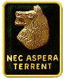 27th Infantry Regiment (The Wolfhounds) “Nec Aspera Terrent” (“No Fear on Earth”) insignia